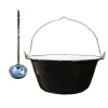 Perfect Home kotlík na guláš smalt 50 l, Perfect Home naberačka nerez INOX Perfect Home kotlík na guláš smalt 50 l, Perfect Home naberačka nerez INOX