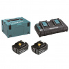 MAKITA – Súprava Li-ion LXT 18 V 2× akumulátor 5,0 Ah BL1850B + nabíjačka dvojnásobná DC18RD + Makpac 197629-2 MAKITA – Súprava Li-ion LXT 18 V 2× akumulátor 5,0 Ah BL1850B + nabíjačka dvojnásobná DC18RD + Makpac 197629-2