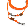Přepínací nastavitelné vodítko ADVENTURE 4 mm, 11 délek, neonově oranžové extra pevné DÉLKA VODÍTKA: 2.5 metru Přepínací nastavitelné vodítko ADVENTURE 4 mm, 11 délek, neonově oranžové extra pevné DÉLKA VODÍTKA: 2.5 metru