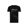 Alpha Industries Lightring AOP T tričko pánske Black/PoisonGreen Veľkosť: S, Farba: čierna Alpha Industries Lightring AOP T tričko pánske Black/PoisonGreen Veľkosť: S, Farba: čierna