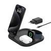 Belkin BOOST CHARGE™ Qi2 15W 3v1 Magnetický nabíjecí stojan, skládací, černá WIZ029vfBK Belkin BOOST CHARGE™ Qi2 15W 3v1 Magnetický nabíjecí stojan, skládací, černá WIZ029vfBK