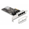 Delock - Síťový adaptér - PCIe 2.0 x4 nízký profil - Gigabit Ethernet x 4 (88618) Delock - Síťový adaptér - PCIe 2.0 x4 nízký profil - Gigabit Ethernet x 4 (88618)