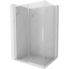 Mexen Rox posuvná sprchová kabína 110 x 85 cm, transparentná, biela - 8C2-110-085-20-00 Mexen Rox posuvná sprchová kabína 110 x 85 cm, transparentná, biela - 8C2-110-085-20-00