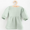 NEW BABY Dojčenské mušelínové šaty New Baby Comfort clothes šalviová Veľ. 62