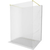Mexen Kioto, sprchová zástena Walk-In 130 x 200 cm, 8mm sklo s rebrovým vzorom, zlatý matný profil, 800-130-002-55-09 Mexen Kioto, sprchová zástena Walk-In 130 x 200 cm, 8mm sklo s rebrovým vzorom, zlatý matný profil, 800-130-002-55-09