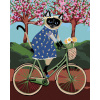 Zuty Diamantové maľovanie MAČIČKA NA BICYKLI 40x50 cm vypnuté plátno na rám Zuty Diamantové maľovanie MAČIČKA NA BICYKLI 40x50 cm vypnuté plátno na rám