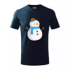 Snehuliak so šálom - Tričko detské bavlnené - 104-110cm / 3-4 roky ( Tmavomodrá (veľmi tmavá - skoro čierna) ) Snehuliak so šálom - Tričko detské bavlnené - 104-110cm / 3-4 roky ( Tmavomodrá (veľmi tmavá - skoro čierna) )