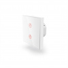 Hama SMART WiFi dotykový nástenný vypínač, dvojitý, vstavaný, biely - HAMA 176551