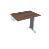 Hobis Pracovný stôl Flex, 80x75,5x60 cm, orech/kov Hobis Pracovný stôl Flex, 80x75,5x60 cm, orech/kov