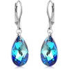 Náušnice stříbrné Kapka Bermuda Blue Swarovski Elements LSW172E Náušnice stříbrné Kapka Bermuda Blue Swarovski Elements LSW172E