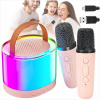 KARAOKE SÚPRAVA 2 BEZDRÔTOVÉ MIKROFÓNY PRENOSNÝ BLUETOOTH REPRODUKTOR LED KARAOKE SÚPRAVA 2 BEZDRÔTOVÉ MIKROFÓNY PRENOSNÝ BLUETOOTH REPRODUKTOR LED
