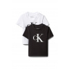 Calvin Klein Jeans tričko dojčenské s bavlnou 2-pak LVCKSJI17B.PPY2 biela 74 Calvin Klein Jeans tričko dojčenské s bavlnou 2-pak LVCKSJI17B.PPY2 biela 74