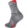 Assent Owaka Unisex ponožky 03160038 šedá/červená č.45