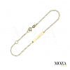 MOZA gold Náramok s platničkou MG5126 Dĺžka: 19 MOZA gold Náramok s platničkou MG5126 Dĺžka: 19