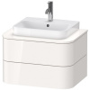 DURAVIT Happy D.2 Plus závesná skrinka pod umývadlo pod dosku, 2 zásuvky, 650 x 480 x 408 mm, biela vysoký lesk, HP496002222 DURAVIT Happy D.2 Plus závesná skrinka pod umývadlo pod dosku, 2 zásuvky, 650 x 480 x 408 mm, biela vysoký lesk, HP496002222
