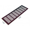 SRL - ALFA vetracia mriežka 130 x 250 mm BRM - bronz matný (C33) | MP-KOVANIA.sk SRL - ALFA vetracia mriežka 130 x 250 mm BRM - bronz matný (C33) | MP-KOVANIA.sk