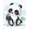Diamondi Diamantové maľovanie PANDA S MOTÝLIKOM vypnuté plátno na rám Diamondi Diamantové maľovanie PANDA S MOTÝLIKOM vypnuté plátno na rám