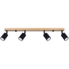 Sollux Lighting Verdo stropné svietidlo 4x10 W čierna-drevená SL.1294 Sollux Lighting Verdo stropné svietidlo 4x10 W čierna-drevená SL.1294