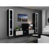 Obývacia stena Vigo 20 (čierna/biely lesk) Obývacia stena Vigo 20 (čierna/biely lesk)