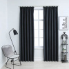 zahrada-XL Zatemňovacie závesy s háčikmi 2 ks, antracitové 140x225 cm 134462 zahrada-XL Zatemňovacie závesy s háčikmi 2 ks, antracitové 140x225 cm 134462