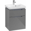 VILLEROY & BOCH Subway 2.0 závesná skrinka pod umývadielko, 2 zásuvky 485 x 379 x 590 mm, Glossy Grey, A90710FP VILLEROY & BOCH Subway 2.0 závesná skrinka pod umývadielko, 2 zásuvky 485 x 379 x 590 mm, Glossy Grey, A90710FP