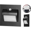 Orno DRACO LED NOVÉ schodišťové světlo 1,5 W, zapuštěné schodišťové světlo, 12 V DC, 30 lm, 4000 K, černé, senzor pohybu a soumraku AD-OS-6164LR4/B Orno DRACO LED NOVÉ schodišťové světlo 1,5 W, zapuštěné schodišťové světlo, 12 V DC, 30 lm, 4000 K, černé, senzor pohybu a soumraku AD-OS-6164LR4/B