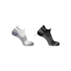 Salomon Ponožky Aero Ankle 2-Pack Black/White Salomon Ponožky Aero Ankle 2-Pack Black/White
