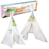LEAN Toys Detský stan Tipi s mráčikmi, vodotesný domček do záhrady LEAN Toys Detský stan Tipi s mráčikmi, vodotesný domček do záhrady