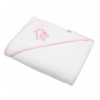 New Baby Detská froté osuška s výšivkou a kapuckou 100x100 biela sloník New Baby Detská froté osuška s výšivkou a kapuckou 100x100 biela sloník