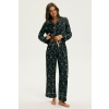 Esotiq Dámske pyžamo Cosmati Čierna L Esotiq Dámske pyžamo Cosmati Čierna L