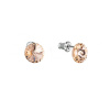Náušnice Rivoli so Swarovski Elements Light Peach 8 mm Náušnice Rivoli so Swarovski Elements Light Peach 8 mm