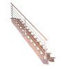 StarWood Schody Lindos Pro bukové rovné 100cm otvorené dizajn. drev. zábradlie StarWood Schody Lindos Pro bukové rovné 100cm otvorené dizajn. drev. zábradlie
