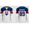 Slovakia Slovensko hokejový dres biely detský (2026) s vlastným menom a číslom Slovakia Slovensko hokejový dres biely detský (2026) s vlastným menom a číslom