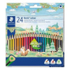 Farebné ceruzky, sada, trojhranné, STAEDTLER Noris Colour 187, 24 rôznych farieb Farebné ceruzky, sada, trojhranné, STAEDTLER Noris Colour 187, 24 rôznych farieb