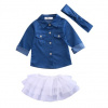 Detský komplet - Detská súprava 98 biela, námornícka modrá, modrá 3 ks. (Módny tutu 98) Detský komplet - Detská súprava 98 biela, námornícka modrá, modrá 3 ks. (Módny tutu 98)