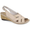 Comfortable leather sandals Rieker W RKR682, beige (193596) Sky Blue 41