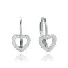 MINET JMAS0235SE00 - MINET Stříbrné náušnice srdce s bílými zirkony MINET JMAS0235SE00 - MINET Stříbrné náušnice srdce s bílými zirkony