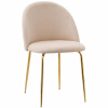 Stolička FARGO Velvet velúr, béžová/zlatá Stolička FARGO Velvet velúr, béžová/zlatá