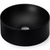 CERANO - Umývadlo granitové Jonas - na dosku - čierna matná - ø 40 cm CER-395790 CERANO - Umývadlo granitové Jonas - na dosku - čierna matná - ø 40 cm CER-395790