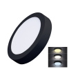 Solight LED mini panel CCT, přisazený, 18W, 1530lm, 3000K, 4000K, 6000K, kulatý, černá barva Solight LED mini panel CCT, přisazený, 18W, 1530lm, 3000K, 4000K, 6000K, kulatý, černá barva