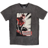 Tričko Spider-Man - Spider-Man Crouch Cartoon Šedá XXL Tričko Spider-Man - Spider-Man Crouch Cartoon Šedá XXL