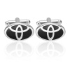 Manžetové gombíky s motívom Toyota Čierna Manžetové gombíky s motívom Toyota Čierna