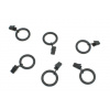 Szintetika KFT Kovové krúžky so štipcami 10ks Pre tyče priemeru: 25mm, Garníže farba: Čierna Szintetika KFT Kovové krúžky so štipcami 10ks Pre tyče priemeru: 25mm, Garníže farba: Čierna