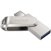 SanDisk Ultra Dual Drive Luxe USB-C 128GB / USB 3.0 Typ-C / USB 3.0 Typ-A / stříbrný SDDDC4-128G-G46 SanDisk Ultra Dual Drive Luxe USB-C 128GB / USB 3.0 Typ-C / USB 3.0 Typ-A / stříbrný SDDDC4-128G-G46