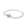 Náramok PANDORA Moments Pozlátený so zapínaním v tvare srdca 21 cm 580719-21 Náramok PANDORA Moments Pozlátený so zapínaním v tvare srdca 21 cm 580719-21
