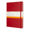 Moleskine Zápisník tvrdé dosky B5 linajkový červený Moleskine Zápisník tvrdé dosky B5 linajkový červený