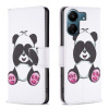 Peňaženkové kožené puzdro Colored na Xiaomi Redmi 13C - Panda Peňaženkové kožené puzdro Colored na Xiaomi Redmi 13C - Panda