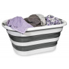 HomeLife Skladací silikónový kôš na bielizeň 40 litrov, sivý SKP5226 HomeLife Skladací silikónový kôš na bielizeň 40 litrov, sivý SKP5226