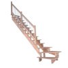StarWood Schody Lindos Pro bukové ľavé 80cm otvorené drev. nerez.biele zábradlie StarWood Schody Lindos Pro bukové ľavé 80cm otvorené drev. nerez.biele zábradlie