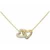 Náhrdelník s dvomi srdiečkami Guess Beloved JUBN06013JWYGT/U Náhrdelník s dvomi srdiečkami Guess Beloved JUBN06013JWYGT/U